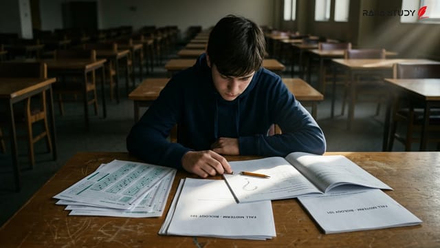 اوندر آک‌ساکال در حال سخنرانی درباره اشتباهات احتمالی در سوالات آزمون ÖSYM ترکیه