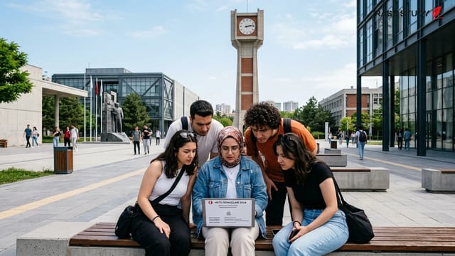 دانشجویان در حال بررسی لیست رتبه‌بندی دانشگاه‌های ترکیه در سال ۲۰۲۶