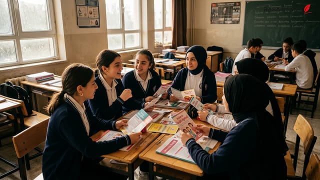 نمایی از ساختمان مرکزی دانشگاه شیخ ادبالی بیله‌جیک و نمادهای علمی