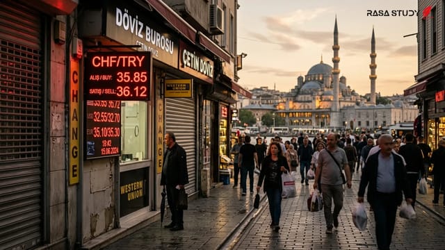 نمودار نرخ ارز فرانک سوئیس و لیر ترکیه در سال ۲۰۲۶