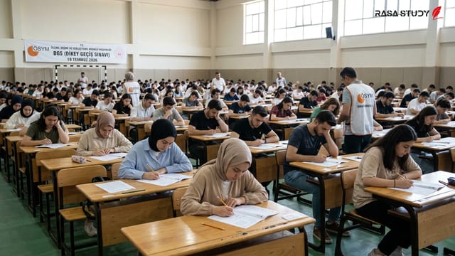 داوطلبان در حال ورود به حوزه امتحانی آزمون DGS در ترکیه