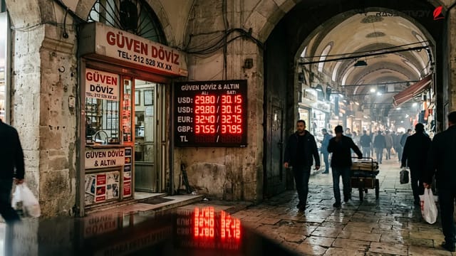 نمودار نوسانات لیر ترکیه در برابر دلار و یورو در بازار ارز استانبول