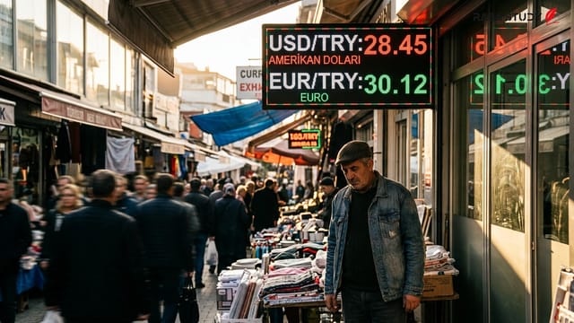 نمودار نوسانات نرخ دلار و یورو در برابر لیر ترکیه در سال ۲۰۲۶