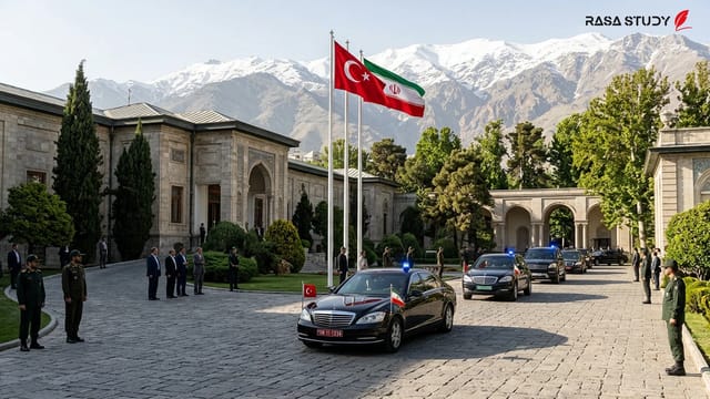 دیدار جودت ییلماز و مسعود پزشکیان در کاخ سعدآباد تهران تیر ۱۴۰۵