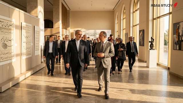 مراسم وداع با سید قاسم ناظمی رایزن فرهنگی ایران در آنکارا