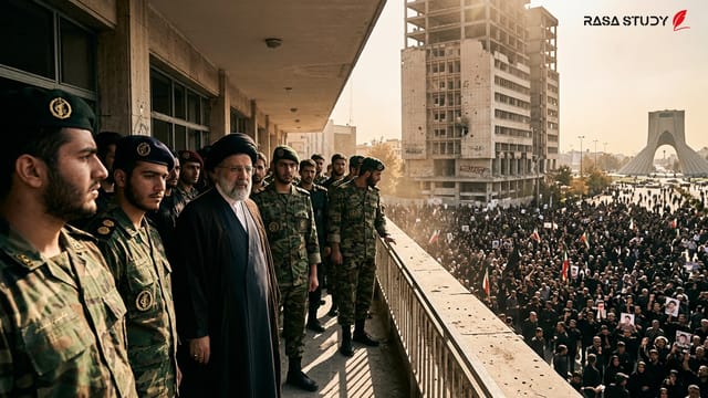 مراسم تدفین علی خامنه‌ای در تهران با حضور مقامات جدید رژیم