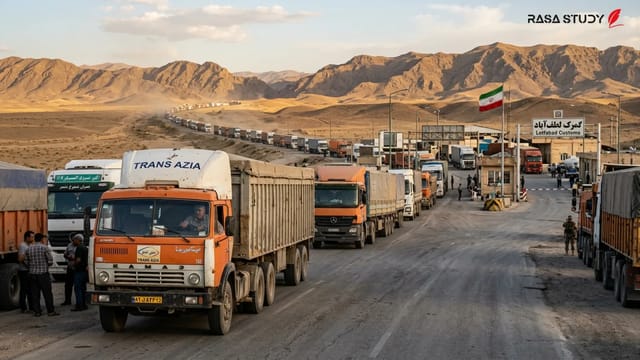 نقشه ژئوپلیتیک ایران و کشورهای عضو سازمان کشورهای ترک در آسیای مرکزی