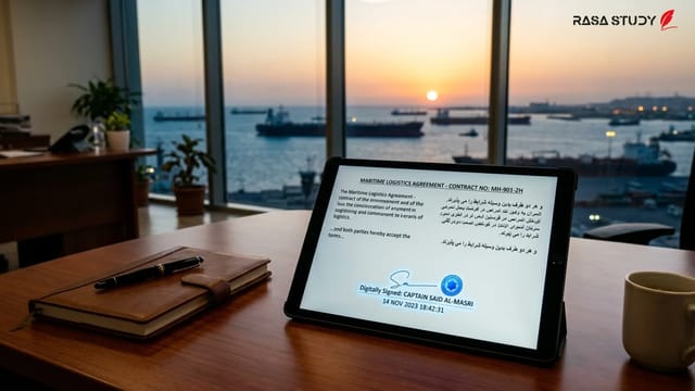نمایی نمادین از پرچم ایران و آمریکا و مفهوم امضای دیجیتال در دیپلماسی