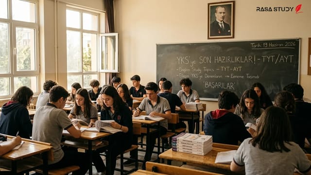 دانش‌آموزان در حال آماده‌سازی برای آزمون YKS ترکیه در سال ۲۰۲۶