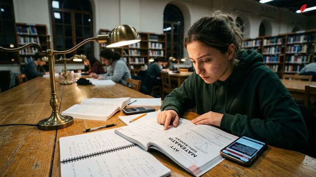 تصویر دفترچه سوالات ریاضی آزمون AYT ترکیه و ماشین حساب