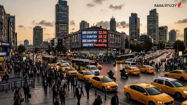 نمودار پیش‌بینی قیمت دلار و تورم ترکیه توسط بانک جی‌پی مورگان