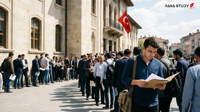 نمایی از ساختمان شهرداری و مرکز اداری در استان قرشهر ترکیه
