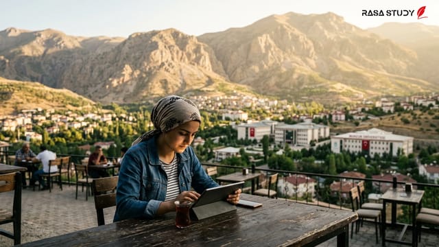 دانشجویان در حال بررسی لیست انتخاب رشته دانشگاه‌های ترکیه در سال ۲۰۲۶