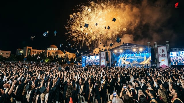 مراسم فارغ‌التحصیلی دانشجویان دانشگاه خاور نزدیک در NEU Event Park