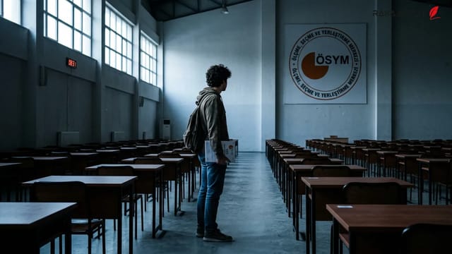 ساختمان سازمان ÖSYM ترکیه و داوطلبان در حال ورود به جلسه امتحان
