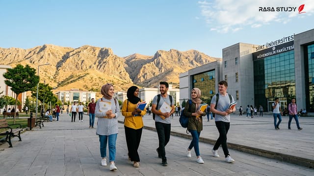 نمای پردیس دانشگاه سیرت و دانشجویان در حال ثبت‌نام سال ۲۰۲۶