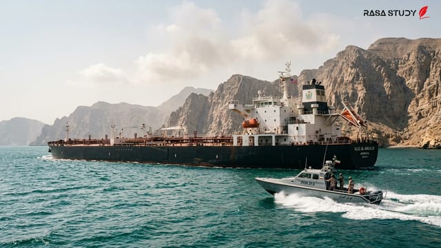 نفت‌کش‌های در حال عبور از تنگه هرمز تحت نظارت رادارهای نظامی در سال ۲۰۲۶