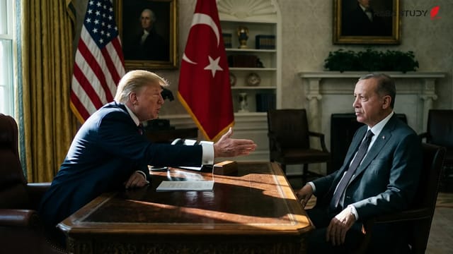 دیدار دونالد ترامپ و رجب طیب اردوغان در حاشیه یک نشست بین‌المللی