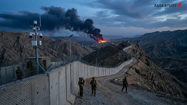 تصویری از مرزهای کوهستانی شمال عراق و پهپادهای شناسایی در حال پرواز