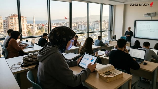دانش‌آموزان ترکیه در حال شرکت در آزمون بین‌المللی پیزا
