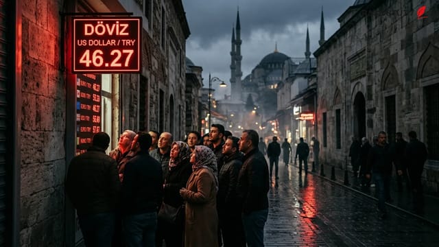 نمودار نوسانات لیر ترکیه در برابر دلار و یورو در سال ۲۰۲۶