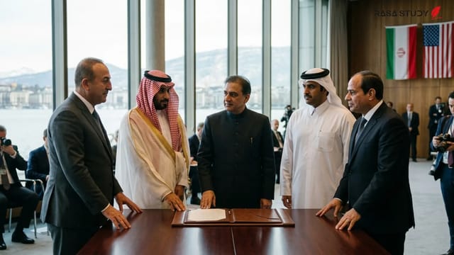 نقشه دیپلماتیک خاورمیانه با تمرکز بر ترکیه، ایران و آمریکا در سال ۲۰۲۶