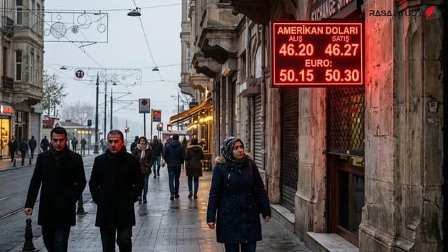 نمودار افزایش قیمت دلار در برابر لیر ترکیه در صرافی‌های استانبول