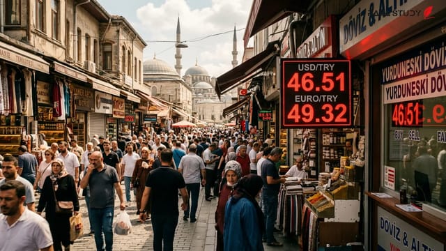 نمودار نوسانات قیمت دلار به لیر ترکیه در صرافی‌های استانبول
