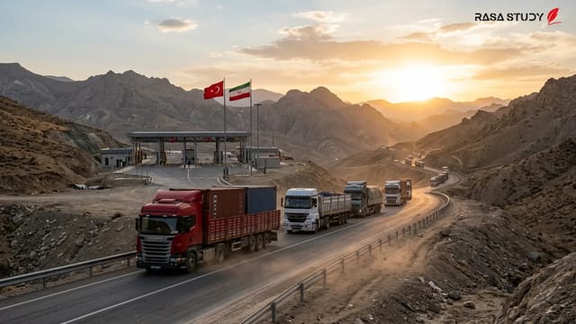 کایهان ترکمن‌اوغلو در حال سخنرانی درباره پایانه مرزی جدید وان و ایران