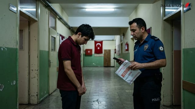 تصویر نمادین از گوشی موبایل و دفترچه سوالات آزمون YKS ترکیه