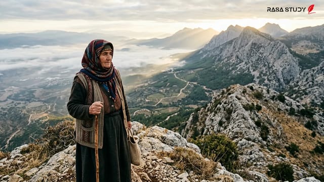 دانش‌آموزان دبیرستانی در حال فیلمبرداری از زندگی عشایر یورک در کوه‌های توروس برای مسابقات اروپایی