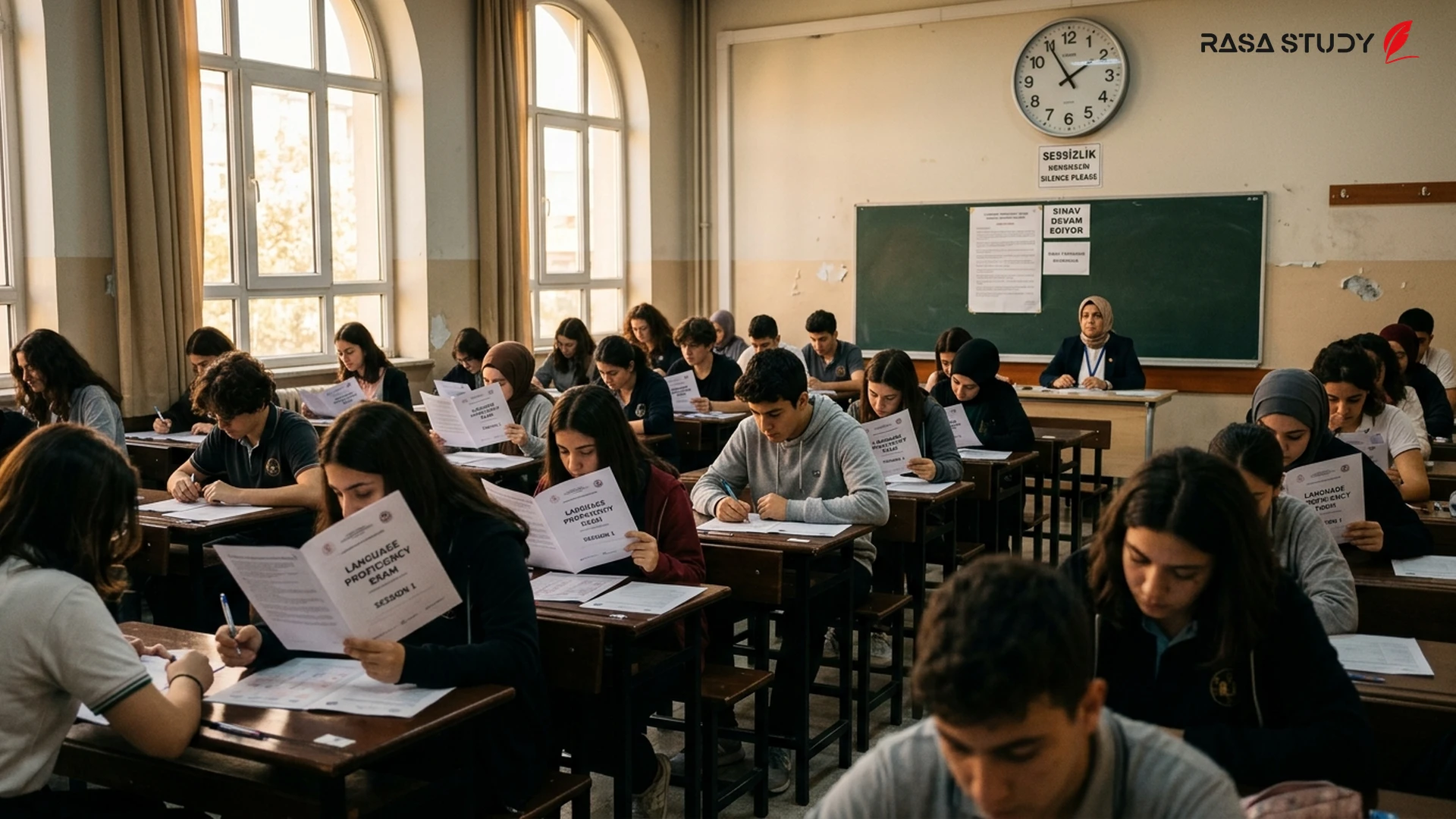 Information poster for the 2026 UDSP Turkey Foreign Language Proficiency Exam