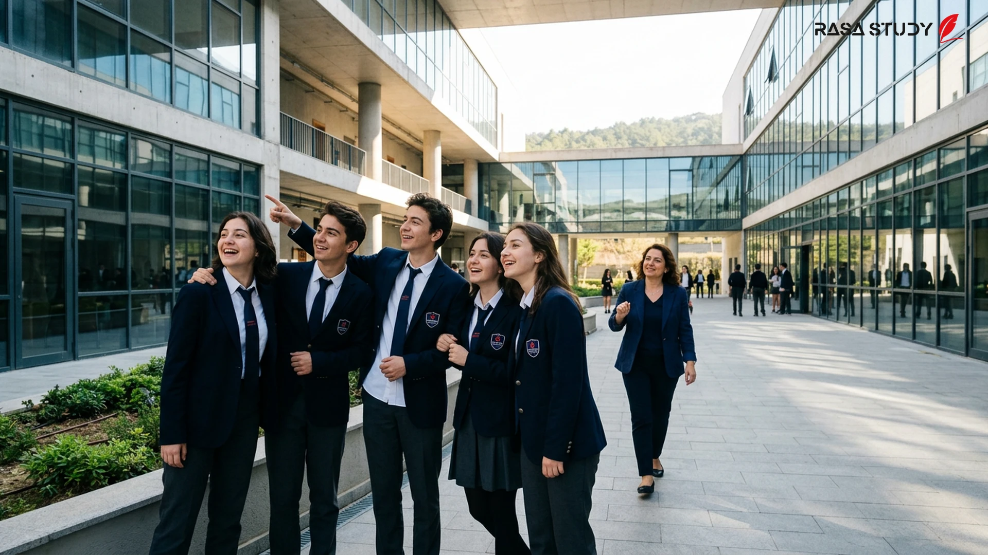 Altınyıldız College students and teachers celebrating success in the 2026 YKS exam