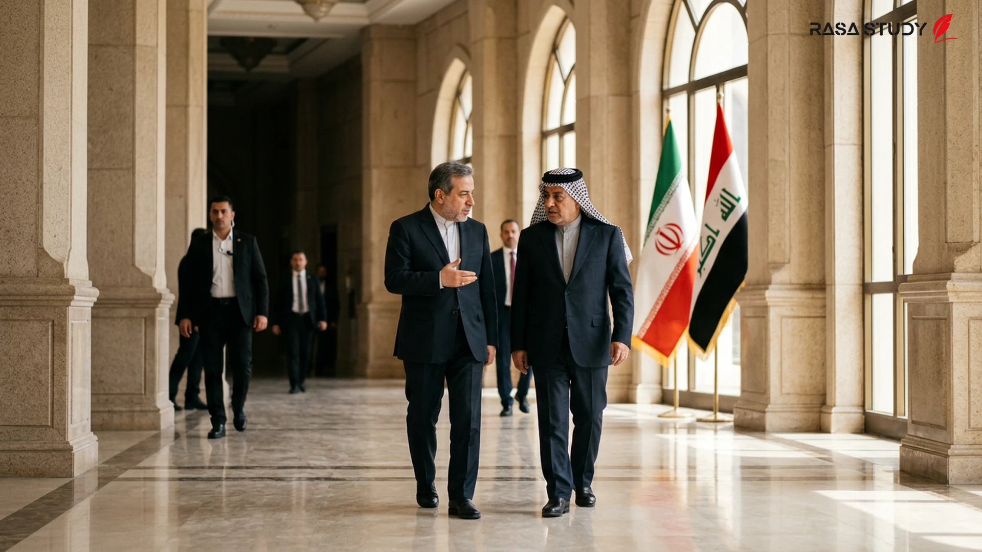 Meeting of Abbas Araghchi and Iraqi Prime Minister Ali Falih al-Zaidi in Baghdad, June 28, 2026