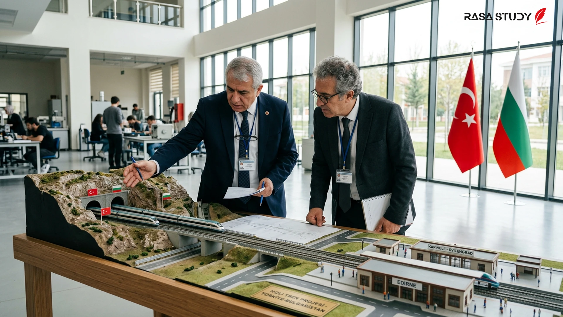 Bartın Üniversitesi Rektörü ve Bulgaristan Taşımacılık Üniversitesi Rektörü arasındaki iş birliği protokolü imza töreni