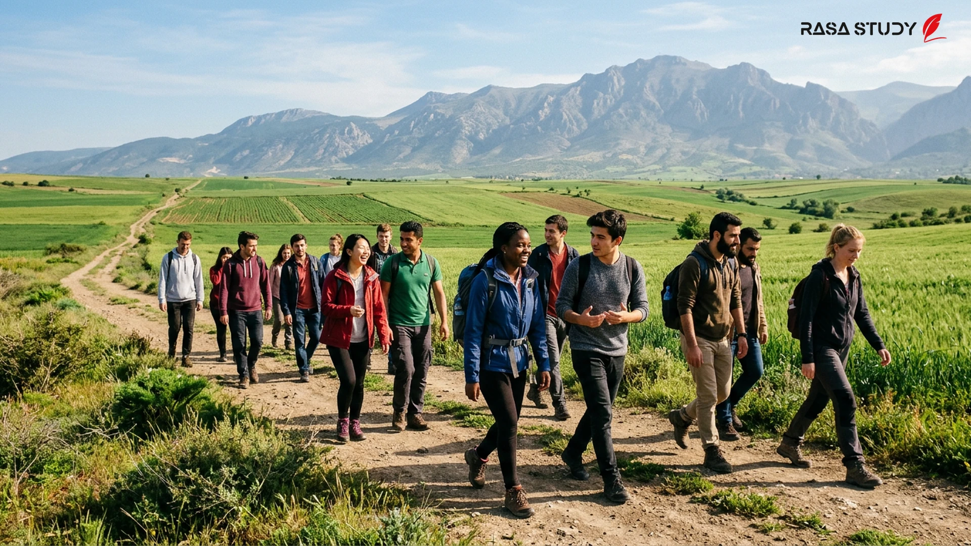 Erasmus+ students in the city of Erbaa, Turkey