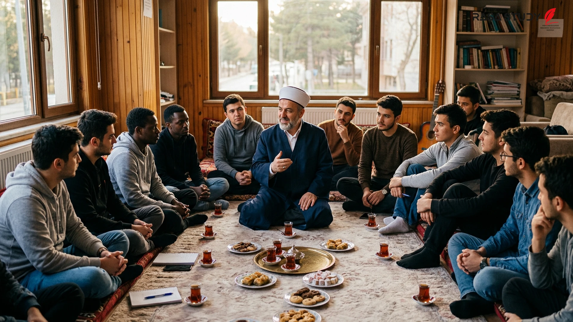 Sincere meeting of the Mufti of Erzincan with students in a KYK dormitory