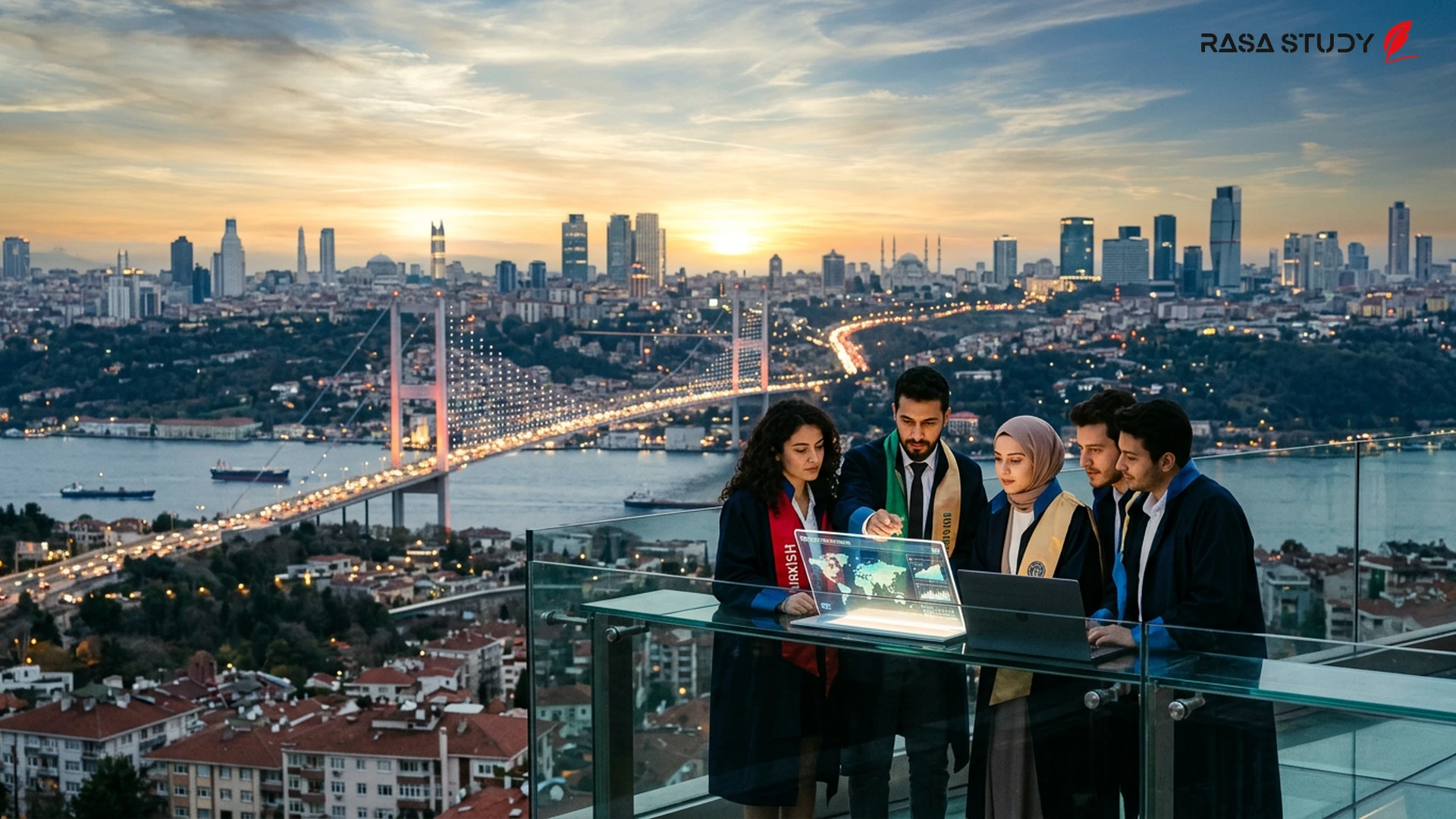 Türkiye'de küresel sembollerle mezun olan öğrenciler