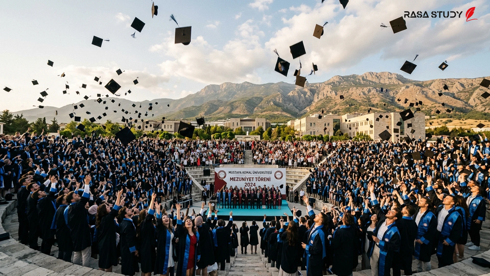 2026 Hatay Mustafa Kemal Üniversitesi öğrencileri kep atma töreni