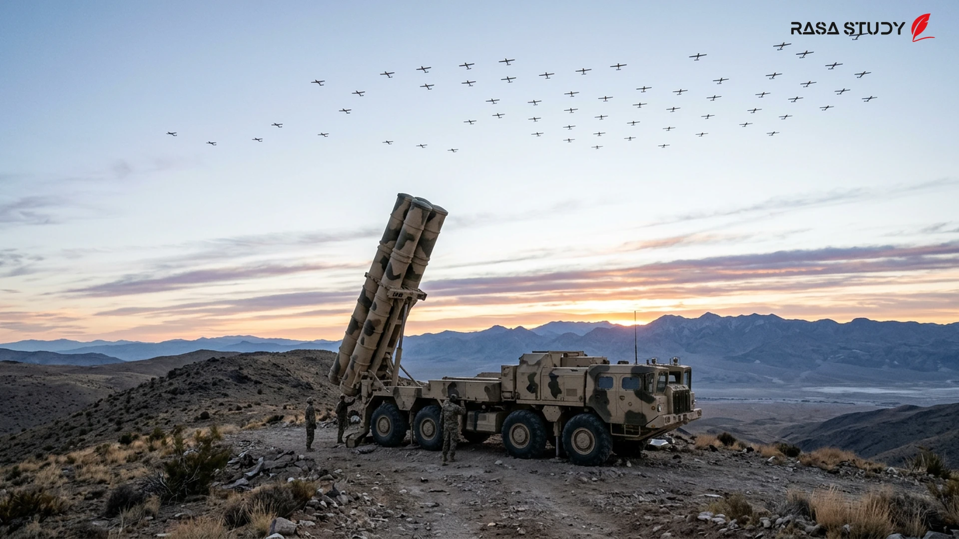 A view of Iran's advanced military equipment and strategic maps of the Middle East in 2026