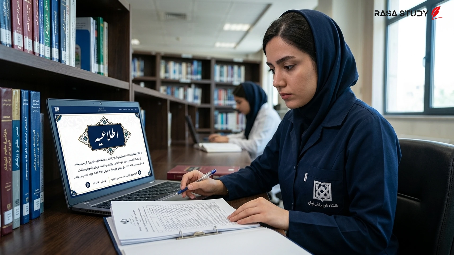 ساختمان وزارت بهداشت، درمان و آموزش پزشکی ایران و لوگوی رسمی