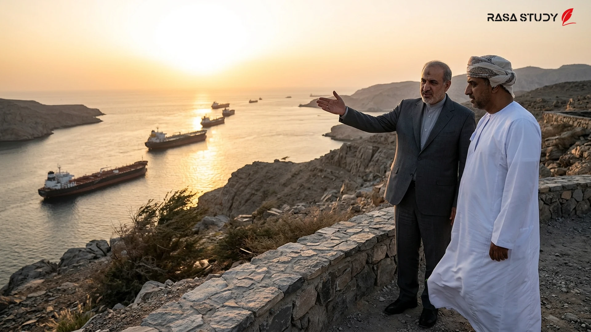 Meeting of Iranian and Omani officials in Muscat regarding Strait of Hormuz security