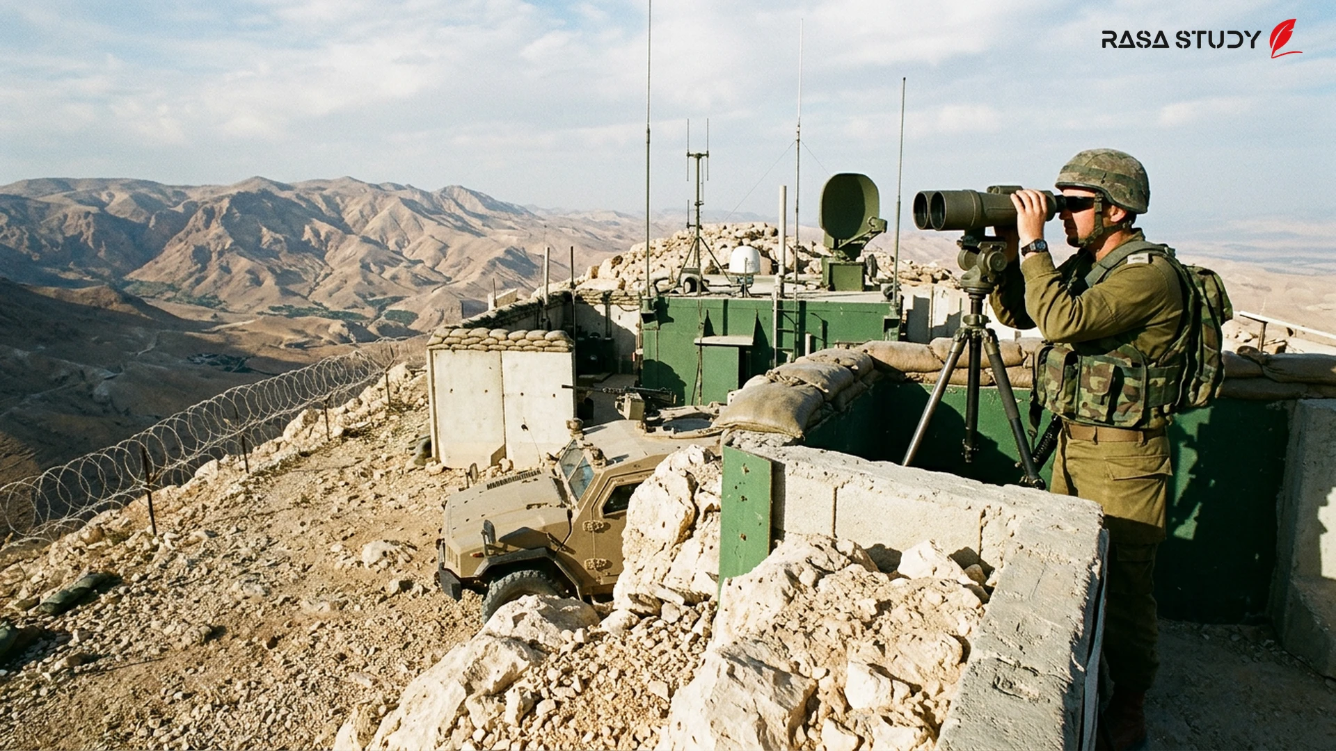 Israeli military tanks near the northern borders in July 2026