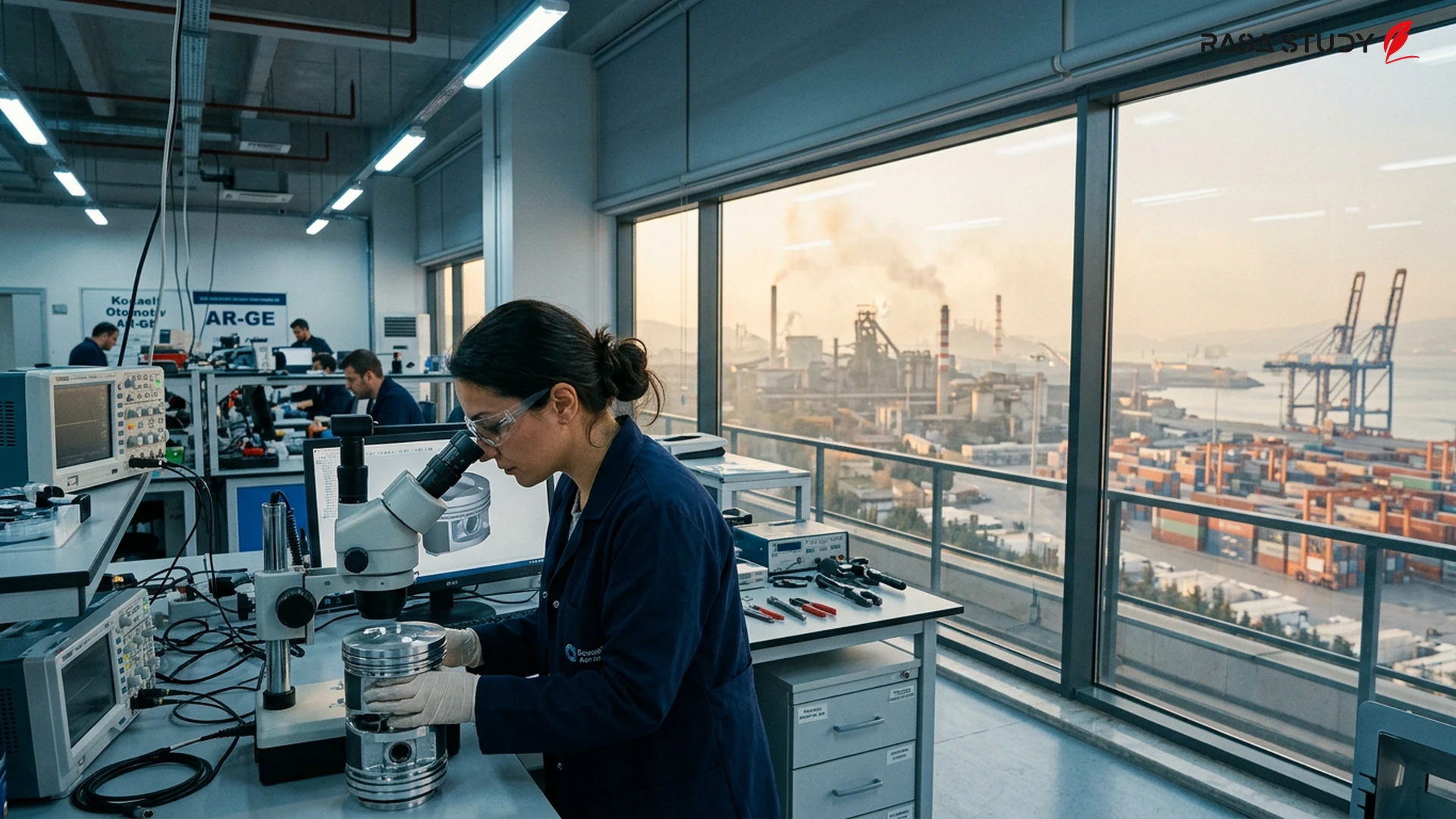 Türkiye'nin sanayi bölgelerine yakın Kocaeli Üniversitesi kampüsünden bir görünüm