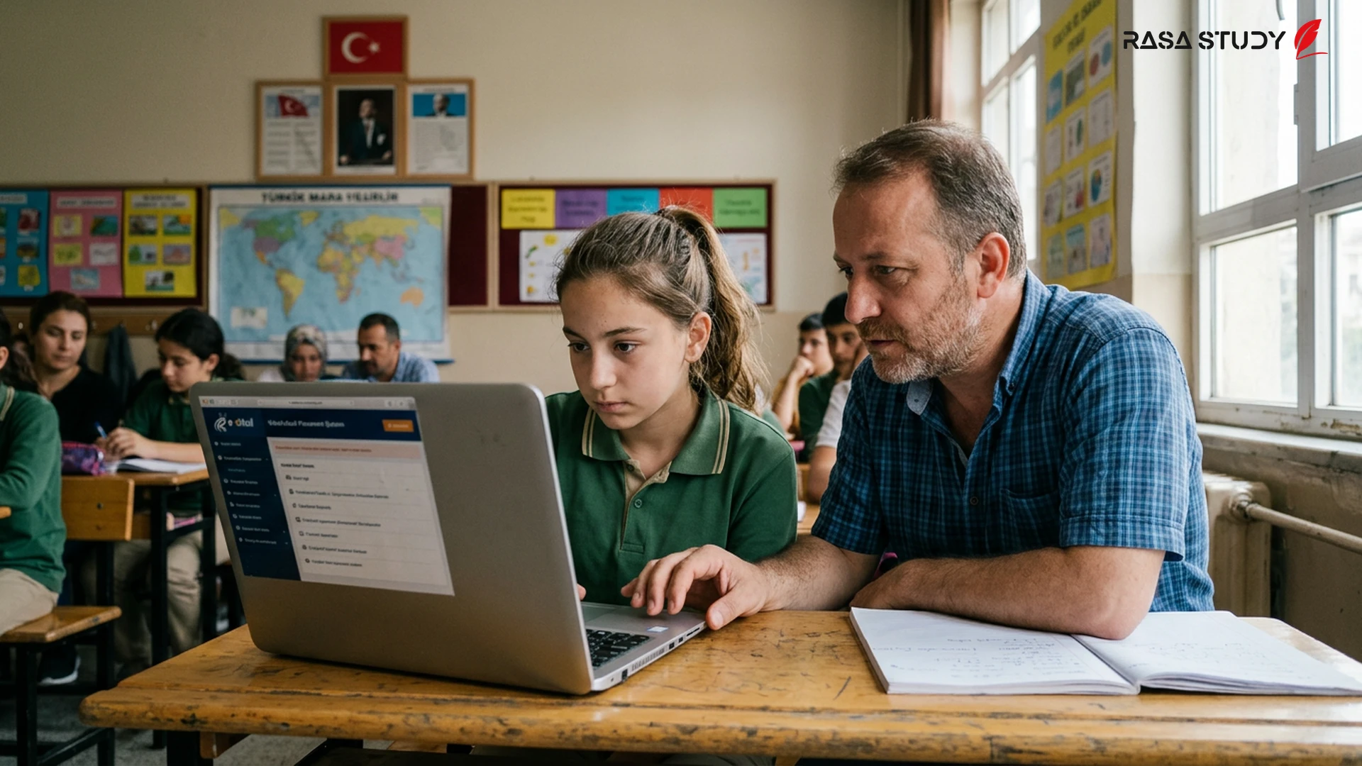 Türkiye'de LGS 2026 tercih kılavuzunu inceleyen öğrenciler