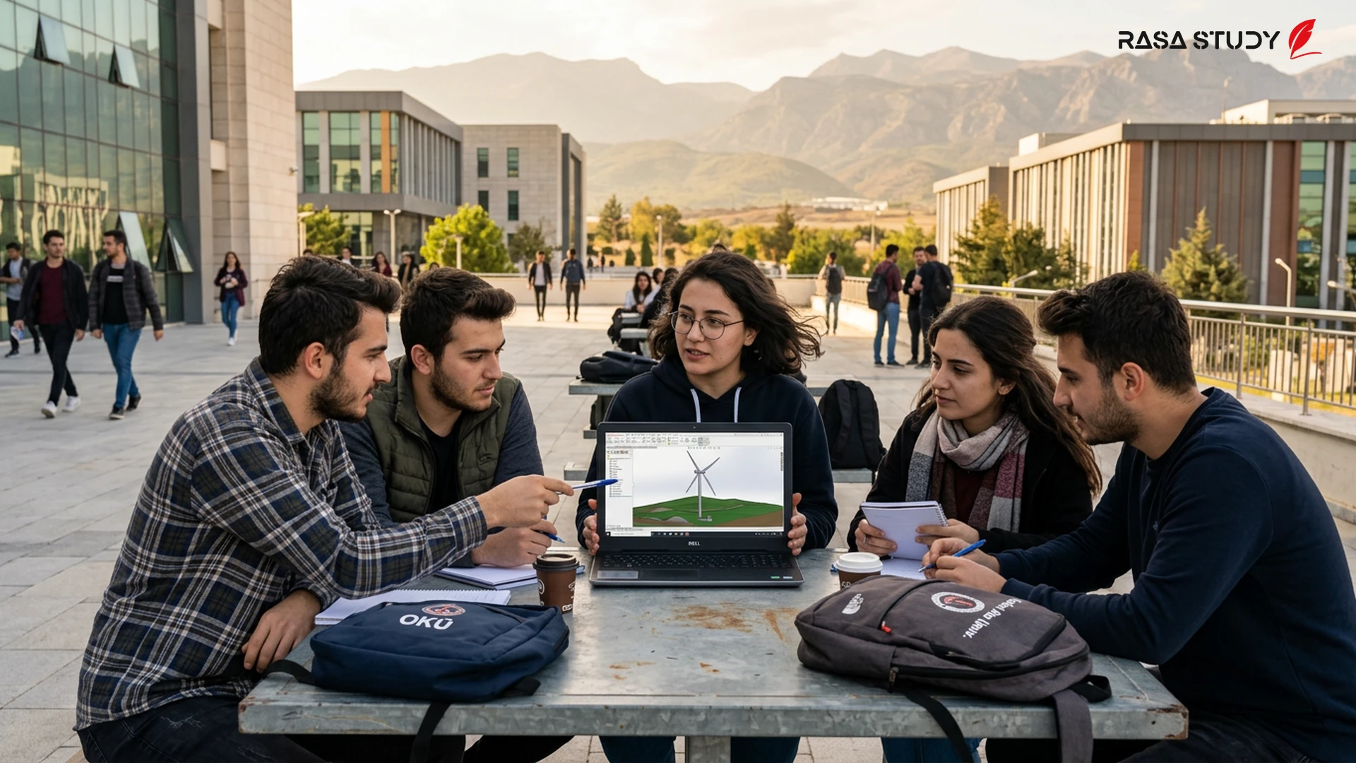 Osmaniye Üniversitesi'nde tercih listesini inceleyen öğrenciler