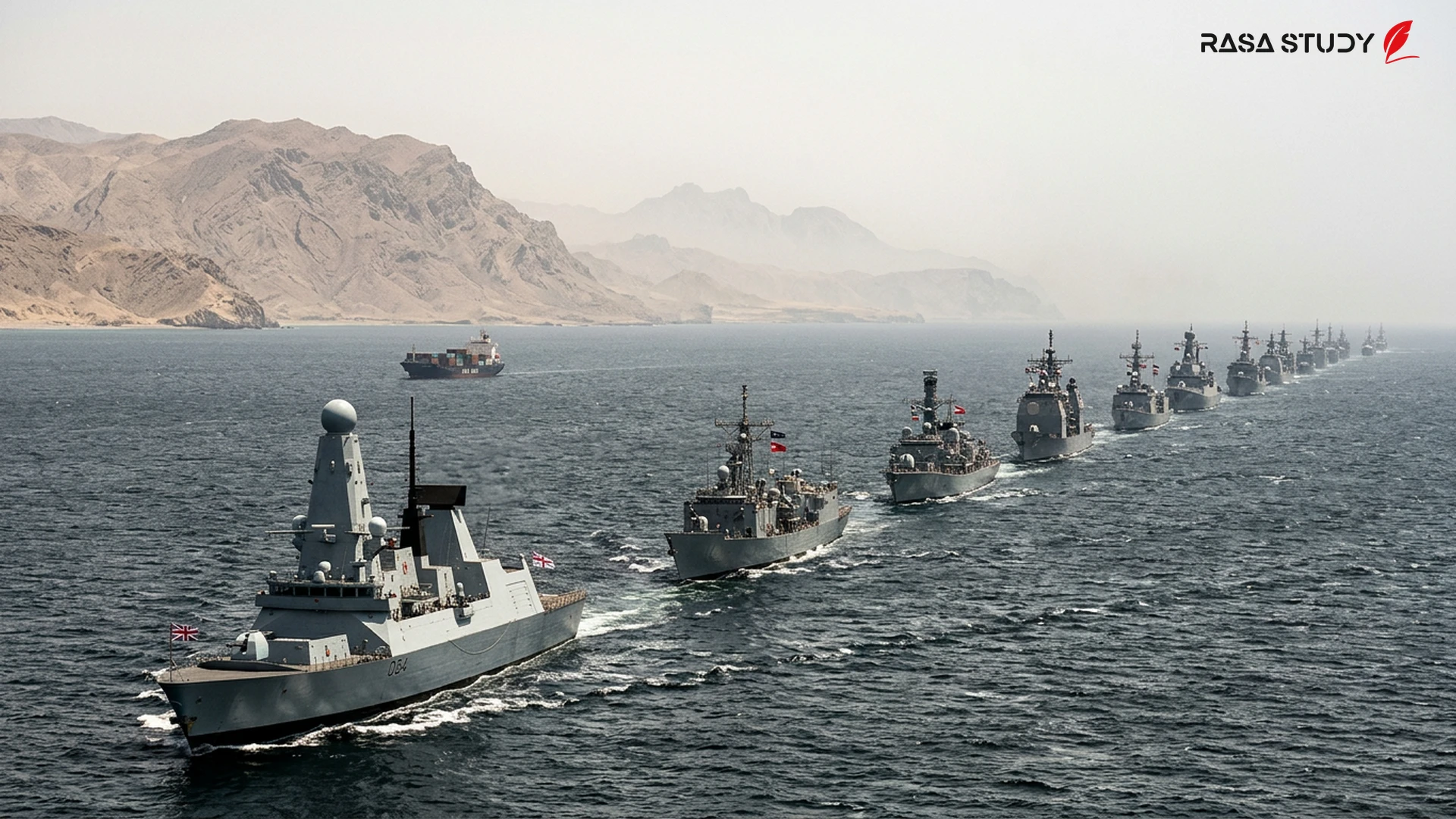 خريطة مضيق هرمز والتواجد العسكري في الخليج العربي 2026