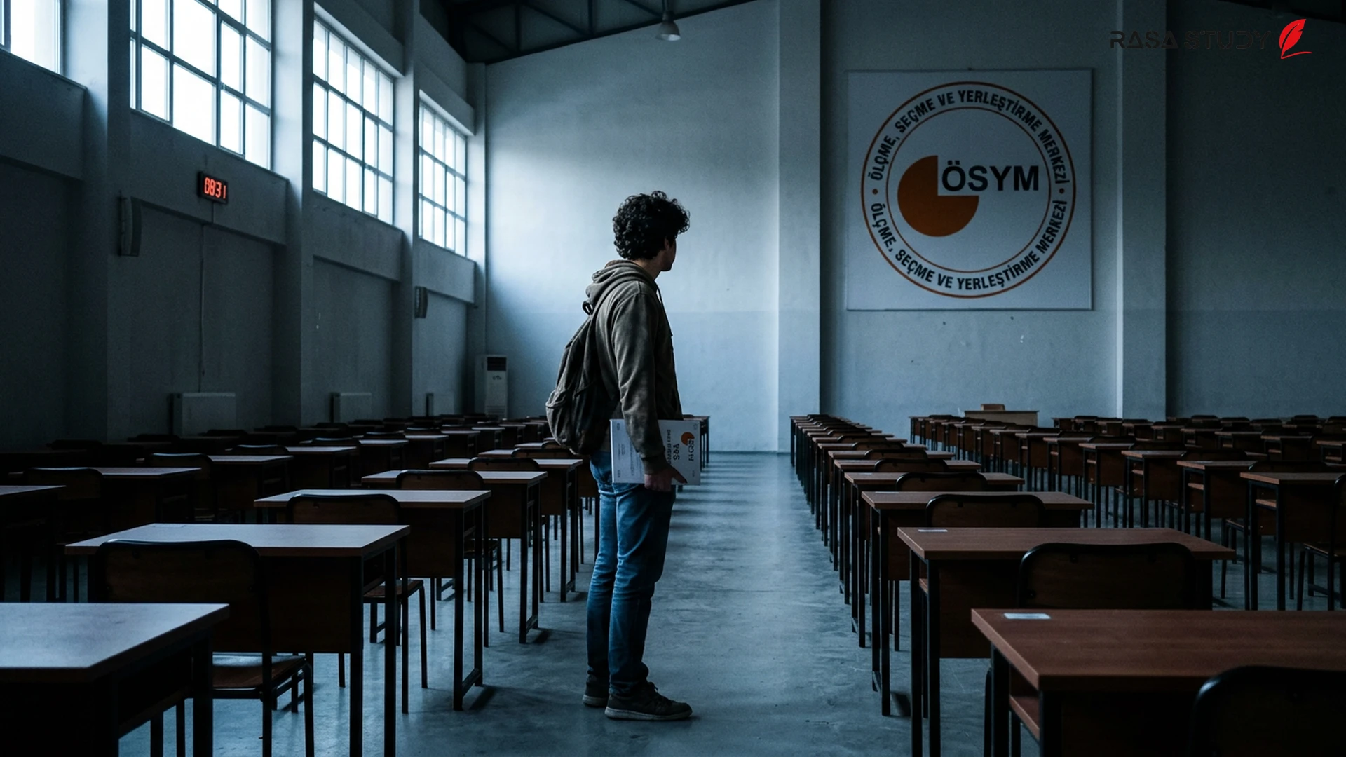 مبنى منظمة ÖSYM في تركيا والمترشحون أثناء دخولهم لقاعة الامتحان