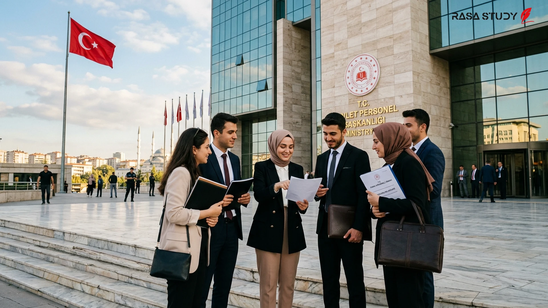 تصویری از دفترچه انتخاب رشته KPSS و نماد سازمان ÖSYM ترکیه