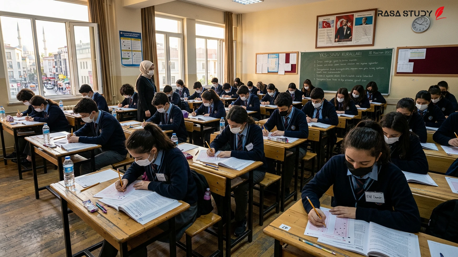 Milli Eğitim Bakanlığı denetiminde Türkiye'de merkezi sınava giren öğrenciler